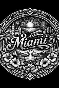 Miami Sun & Flamingos Emblem
