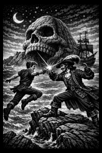Clash Beneath the Stone Skull