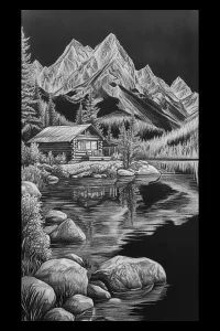 Moonlit Pines and the Lakehouse Ridge