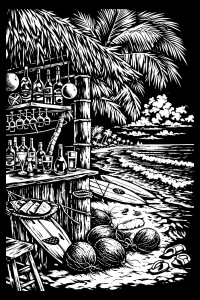 Tropical Bar at Low Tide