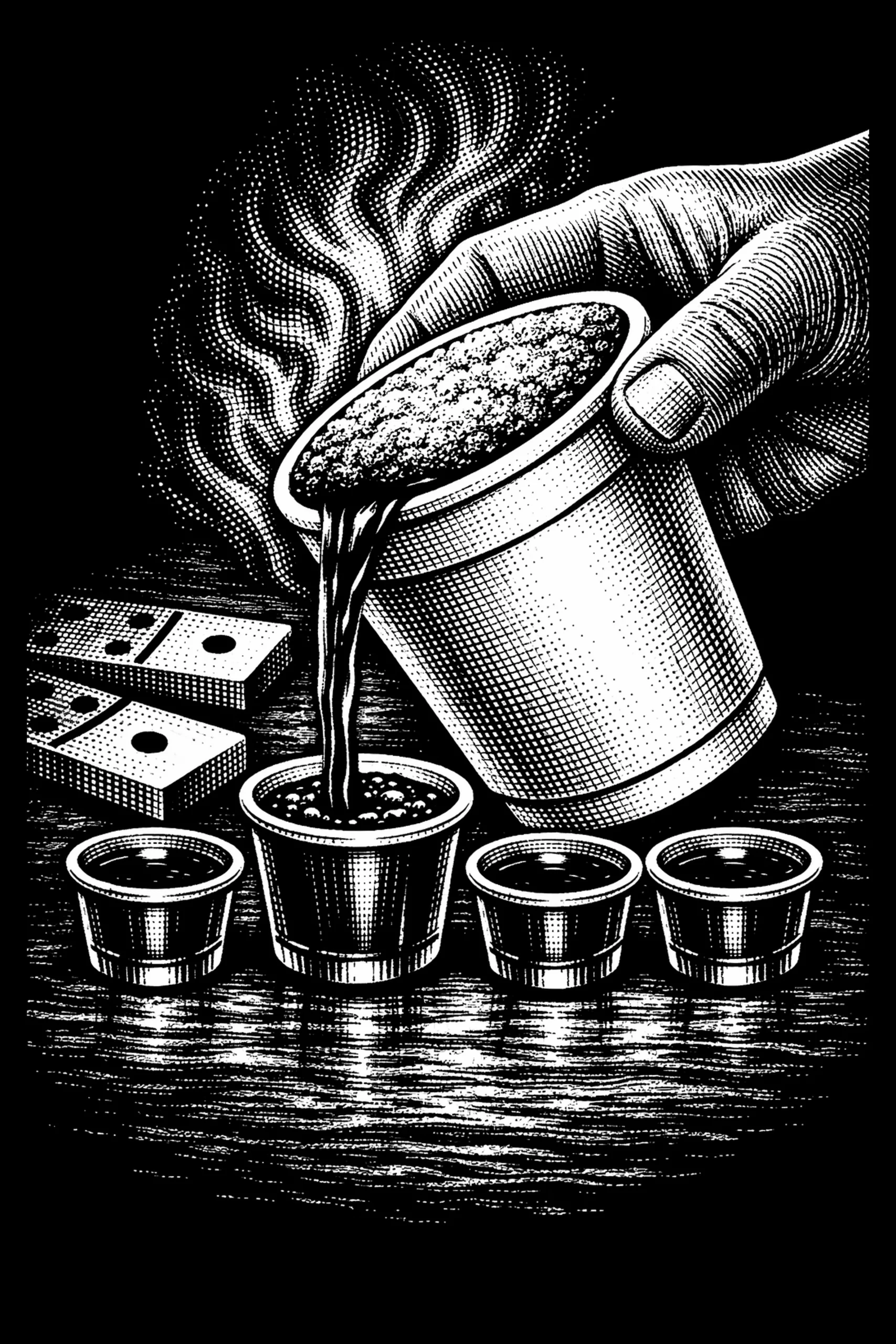 A Colada for Everyone — engraved slate artwork from the Cuban & Latino Heritage collection