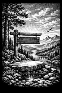 Valley Sign at Dawn