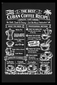 Cafecito Recipe Poster