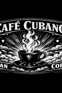 Café Cubano — engraved slate artwork from the Cuban & Latino Heritage collection