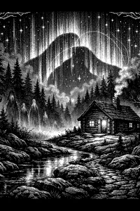 Northern Lantern — engraved slate artwork from the Nature & Wildlife collection