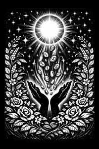 Hands Beneath the Sun — engraved slate artwork from the Nature & Wildlife collection