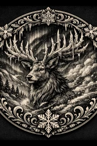 Stag of the Frozen Pines